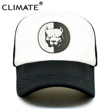 Load image into Gallery viewer, CLIMATE Cool Pitbull Trucker Caps Bully Super Hero Dog Summer Cap Cool Dog Mesh Caps Black Baseball Caps Hat for Men Women - GAME-BRED K-9&#39;s