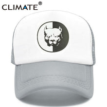 Load image into Gallery viewer, CLIMATE Cool Pitbull Trucker Caps Bully Super Hero Dog Summer Cap Cool Dog Mesh Caps Black Baseball Caps Hat for Men Women - GAME-BRED K-9&#39;s