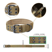 Load image into Gallery viewer, Tactical Dog Collar Adjustable With 2 Rows Buckle And Leash Ring - GAME-BRED K-9&#39;s