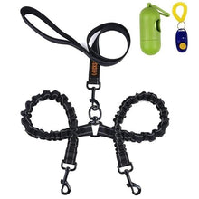 Load image into Gallery viewer, Dual Dog Leash Reflective Shock Absorbing - GAME-BRED K-9&#39;s